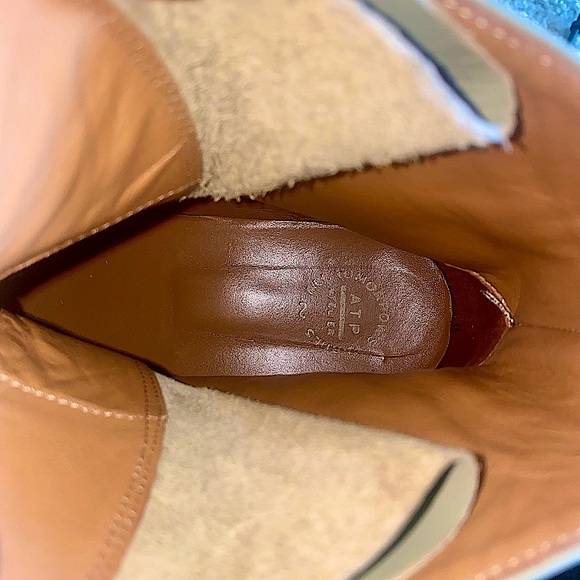 ATP Atelier | Lomello Chunky Boots in Sage Green Leather - Picture 7 of 7